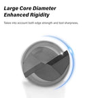 5/16" Micrograin Carbide Square End Mill Set 2 Flute HRC 55 AlTiN Coating End Milling Bits for Milling Alloy Steels, Hardened Steel, CNC Router Bits