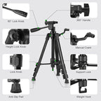 Laser Level 360 Self Leveling with Tripod,CinusLinus 4D Lazer Level,4x360° Cross Line Laser for Construction Project Renovation,Floor Tile, Laser Level Lines Tool