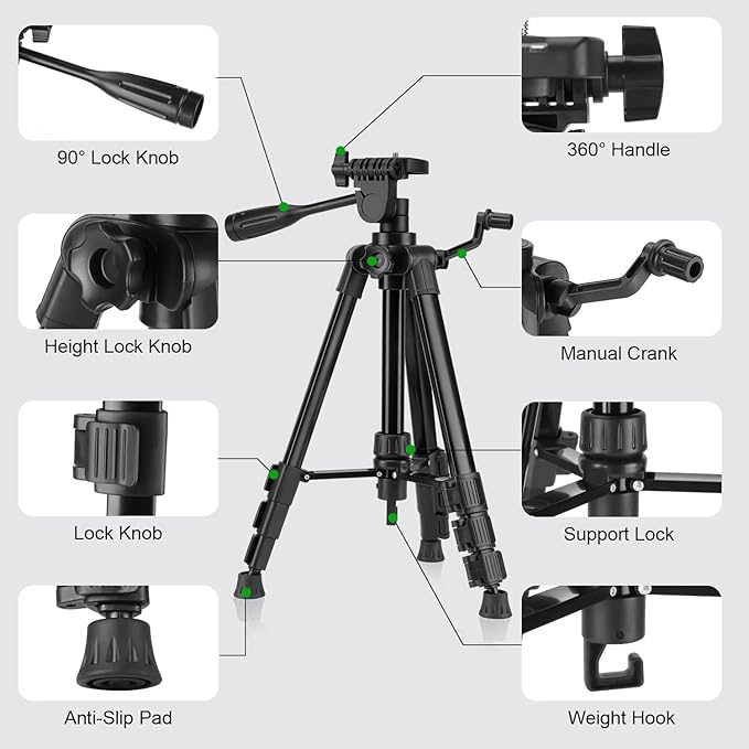 Laser Level 360 Self Leveling with Tripod,CinusLinus 4D Lazer Level,4x360° Cross Line Laser for Construction Project Renovation,Floor Tile, Laser Level Lines Tool
