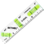 BETHEL Mini Bubble Level - 3-in-1 Multi-Angle (45°/90°/180°) Cross-Check Pocket Spirit Shatterproof Level for Picture Hanging, Wall Framing, Tile Layout & DIY Measuring Tools