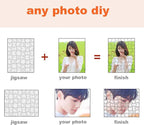 Photo Puzzles for Gift, Pets, Festivals, Weddings, Family Gatherings, Adult Customized Puzzles Jigsaw (Vertical or Horizontal) (None) (35.PC with Frame (Vertical/Horizontal))