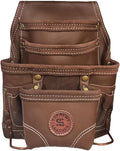 Supreme Leather Tool Pouch for Construction Carpenter Tool Bag Electrician's Pouch | 10 Pockets 2 Stainless Steel Hammer Holders Top Grain Leather Bag