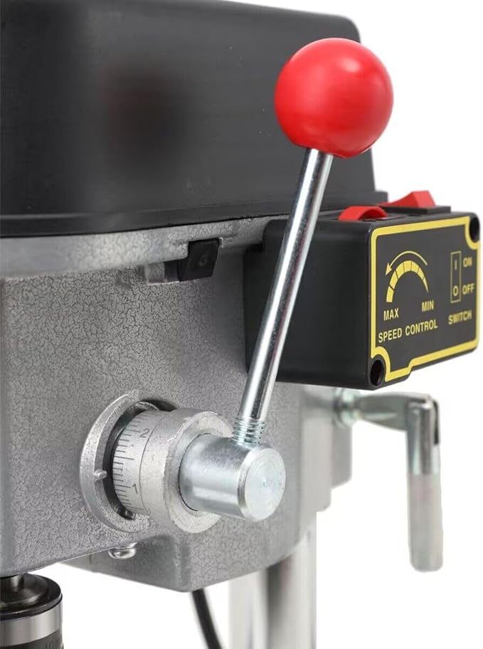 3-Speed Benchtop Drill Press, Electric Bench Wood Drilling Machine for DIY Creation, Small and Precise Work Like Jewelry Making Woodworking Metal Drilling Machine 110V