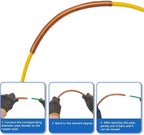 Spring Tube Benders, 4 Pcs 4 meter 1/4in, 3/8in, 1/2in, 5/8in Conditioning Copper Tubing Benders Spring, PE AC Tube Bending Tool Tube Bender Set for Soft Copper Brass Aluminum Thin Steel Tube