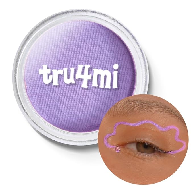 '-Water Activated Eyeliner -Wet Liner Makeup - Smudge Proof Face Body Paint Long Lasting Formula- “TruFresia” Light purple -10g/container