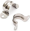 Nge 3/4inch Rigid Pipe Strap Clamp-Two Hole Strap-U Bracket Tube Clip-Stainless Steel Heavy Duty Pipe Fasten Holder-Secures Conduit，50Pcs（25mm)