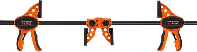 Jorgensen 24" One Hand Clamp/Spreader - 2-pack, Medium Duty, E-Z Hold Bar Clamps Set