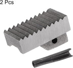 HARFINGTON 2pcs Pipe Wrench Heel Jaw 24-inch High Carbon Steel with Pin Assembly for Replacement Pipe Wrench Jaws