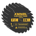 7-1/4 Inch Circular Saw Blade 24T,7-1/4 Saw Frame Circular Saw Blade,Compatible with Skill,Dewalt,Milwaukee Saw,Replacement for Diablo D0724A 7-1/4 Inch Wood Cutting Blade,5/8 Inch Arbor,Pack of 10
