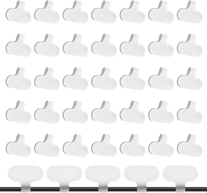 40 Pcs Cable Labels Hook and Loop Cable Labels Self Adhesive Writable Cable Wraps Paste Wire Tags Mini Waterproof Cable Tags for Electronics Computers Management Organizer Identification
