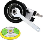 6 inch Pneumatic Orbital Sander, Action Air Sander with Hook and Loop Sanding Pad for Woodworking, Autobody Work(Silver)