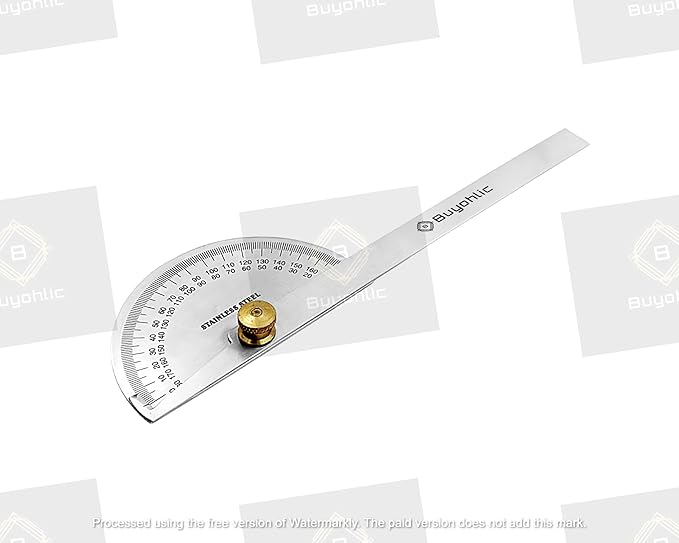 Stainless Steel Protractor 0-180 degrees Machine Tools (Degree Protractor)