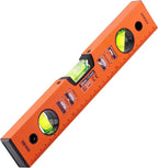 DOWELL 12 Inch Magnetic Spirit Level with Metric Scale, 3 Different Bubbles-45°/90°/180°HY030660