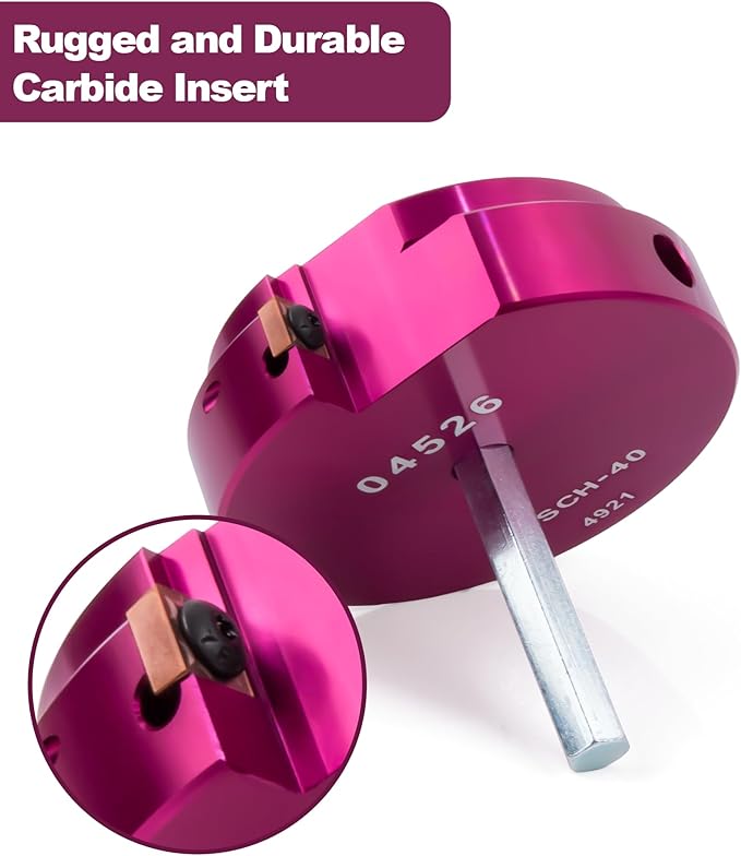 Pipe Reamer 1 Inch, PVC Fitting Saver, Pipe Reamer Aluminum Alloy Socket Saver Pipe Fitting Reamer for SCH40 CPVC ABS Pipe Fitting