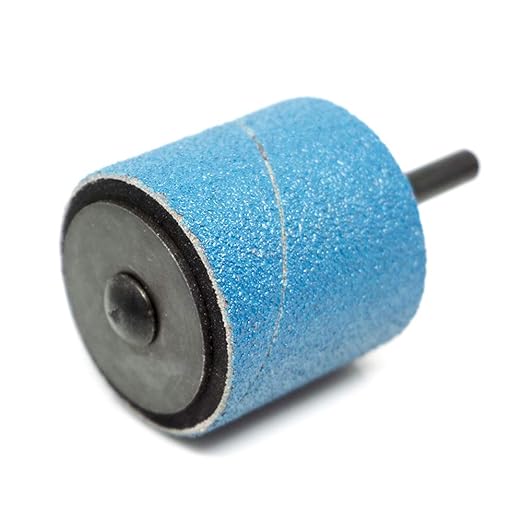 Benchmark Abrasives 1-1/2” x 1-1/2” Zirconia Abrasive Spiral Band Sleeves for Deburring Sanding Blending Polishing on Ferrous Metals, Copper, Wood, Plastic, Fiberglass (10 Pack) - 80 Grit