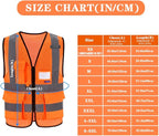 X Small High Visibility Mesh Safety Reflective Vest with Pockets and Zipper
