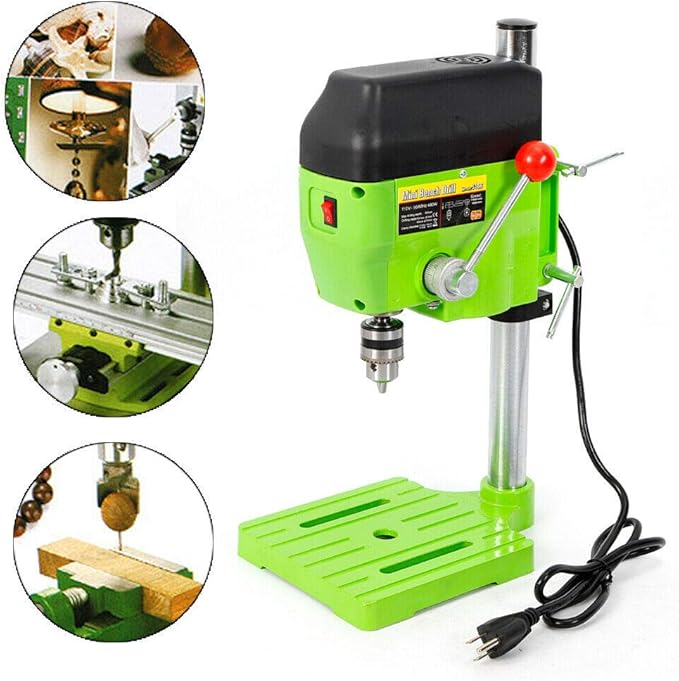 Bench Drill Press 2-Speed Electric Drilling Machine Drilling tool 480W for Wood Metal (480W-BG-5166A)