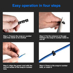 Digital Number Tube Wire Label Cable Marker Colorful Straps Coded Clip Plastic Cable 100PCS -6MM 6square Microcomputer Device