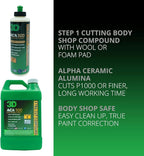 3D ACA 500 Cutting Compound – Step 1 Extra-Cut for Deep Paint Correction | Cuts P100 Grit or Finer | Body Shop Safe, Low Dust, Pro Detailer Formula | Made in USA - 1 Gallon