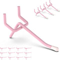 HUHOLE Pegboard Hooks 2 Inch 50PC, Pink Peg Board Hooks, Fit 1/4" or 1/8" Pegboard, Ideal Peg Board Organizer Accessories for Wall Display, Crafts Organization, Kitchen Organizer (Pink, 2 Inch)