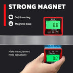 S&F STEAD & FAST Digital Angle Finder Gauge Magnetic Protractor Inclinometer Table Saw Angle Gauge Level Cube with Magnetic Base for Woodworking, Carpentry, Construction