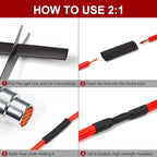 Chanzon 11/32 inch (9mm) Black Heat Shrink Tubing 80Ft Roll 2:1 Ratio Polyolefin Sleeving Wrap 1pcs