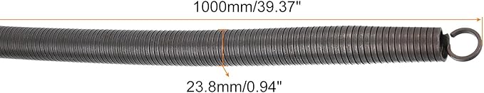 MECCANIXITY Spring Tube Bender OD 23.8mm/0.94" Steel Spring Pipe Bending Tubes 1000mm/39.37" Long for 1" PVC Pipe(ID 25mm) in Home Renovations,Electrician Wiring Bending Pipe(insert-pipe use)