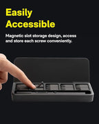 HOTO 25-in-1 ADV Mini Electric Screwdriver, Precision Screwdriver Set with LED & Dual Torque, Professional Repair Tools for Technicians, Engineers & DIY Electronics