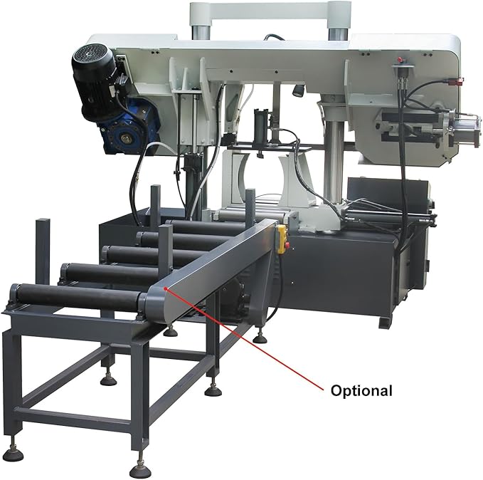 Kaka Industrial TGK-16A 15.7" Semi-Automatic Horizontal Double Column Band Saw-Hydraulic Control, High Stability, 230V 3PH