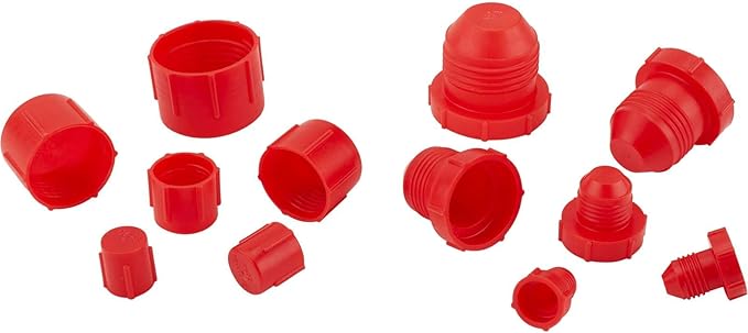 Speedway Aluminum AN Fitting Wrench Set & 72 Piece Cap/Plug Kit