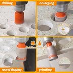 Diamond Core Drill Bit Kit BGTEC Diamond Hole Saw Tile Cutter,Triangle Shank 10pcs 6/8/10/25/28/32/35/45/50/65mm Drill Bits+1pc 20mm Drilling Finger Bit