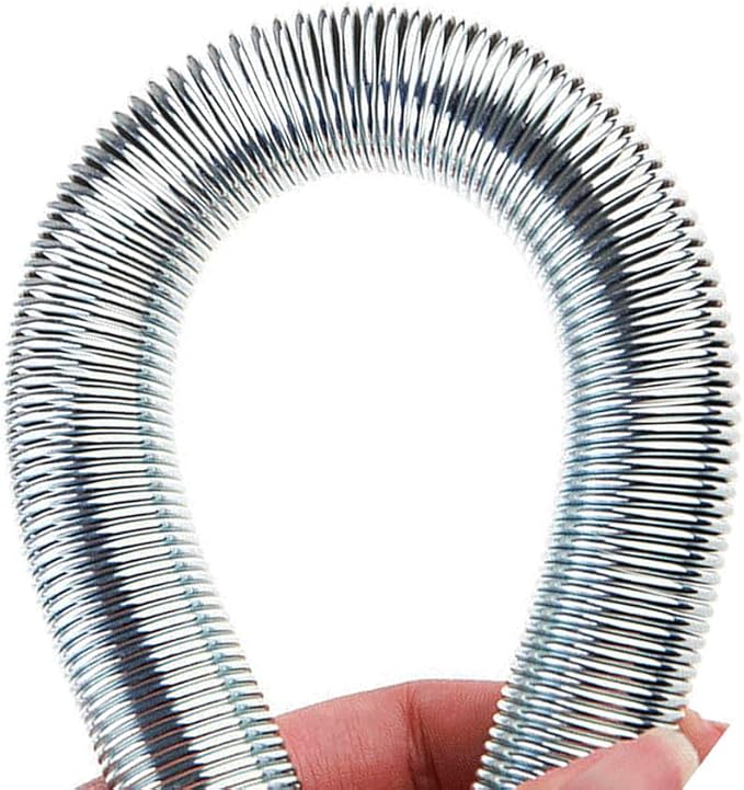 5 Pcs Spring Tube Bender Set, 5 Sizes (1/4", 5/16", 3/8", 1/2", 5/8"), 8.27" Length, Thin Wall Steel Tubing Benders Kit for Copper Aluminum Steel Tubing (8.27 inch /210MM)