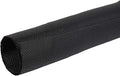 Black Braided Cable Management Sleeves Wire Loom Tubing Cord Protector Self-Wrapping (3/8"-12Feet)