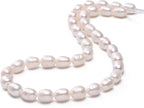 Natural Pearl Beads Rice 7-8mm White Freshwater Cultured Loose Gemstone Beads for DIY Jewelry Making 13.8''/Strand HQ