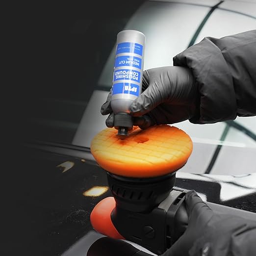 SPTA Polishing Compound Car Scratch & Swirl Remover Rubbing Compound & Finishing Polish Buffing Compound Swirl Remover for Cars Automotive Paint Correction (4.06 oz)