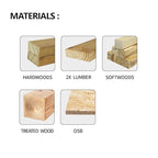 10-Pack 6-1/2" 24-Tooth 5/8“ Arbor Woodworking Circular Saw Blade,Framing/General Purpose, Special Anti-Thermal Adhesion Coating on Cutting Edge - TA,High Finish,Long Life,6-1/2" 24T 5/8"