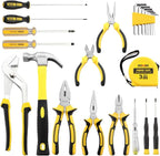 DOWELL 24 Pieces Homeowner Tool Set, Home Repair Hand Tool Kit with Portable Tool Bag