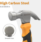 Hammer 8oz, Small Hammer, BOOSDEN Camping Hammer, Mini Hammer, Claw Hammer, Stubby Hammer, Small Hammer for Women, Nail Hammer, Handy Hammer, Kids Hammer, Tiny Hammer for Indoor Outdoor Using