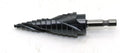 TEMO Black AITiN Coated M35 Cobalt Smooth Step Drill Spiral Flute, 12 Size from 3/16 Inch to 7/8 Inch, 1/4 Inch Hex Shank