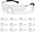 ATERET Protective Polycarbonate Safety Glasses w/TPR Coated Temples & Anti-Slip Nose Piece For Eyes Safety Protection
