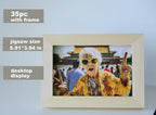 Photo Puzzles for Gift, Pets, Festivals, Weddings, Family Gatherings, Adult Customized Puzzles Jigsaw (Vertical or Horizontal) (None) (35.PC with Frame (Vertical/Horizontal))