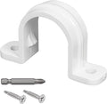40 Set PVC conduit pipe strap clamps Φ20 MM - SCH 1/2 IN,Two Hole plastic pipe clips
