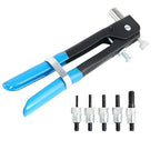 86pcs Heavy Duty Blind Rivet Nut Kit Set, Riveter Tool, Rivet Nut Gun, Thread Hand Riveter, Rivet Gun Threaded Insert Tool, Riveting Tools with 80PCS Metric Rivet Nuts Assortment M3 M4 M5 M6 M8