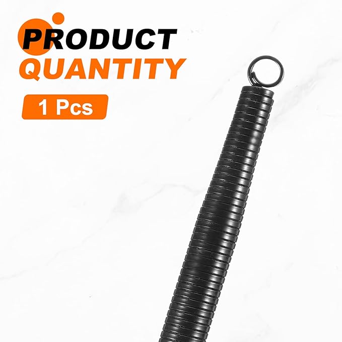 HARFINGTON PVC Spring Tube Bender 17.1mm OD 520mm Long C Type Conduit Pipe Bender Bending Spring for Pipe Bending Devices in Home Hydropower, Black