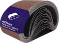 15 Pcs 4 x 21 Inch Assorted Aluminum Oxide Sanding Belts - 80/120/150/240/400 Grit