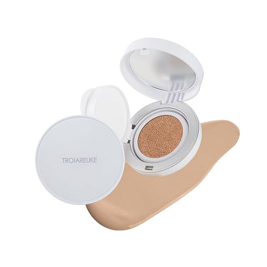 TROIAREUKE A+ Cushion Foundation (Shade 21) I Natural Coverage Foundation Makeup, Moisturizing Finish for Sensitive, Oily, Combination Skin, Skin Care Cushion I Korean Aesthetic Makeup-VeraVaultWomen