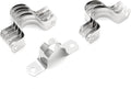 20Pcs 1 Inch Stainless Steel Conduit Clamps, Two Hole U Bracket Rigid Pipe Metal U Clamp Conduit Strap Tension Clips U-tube Clamp Heavy Duty