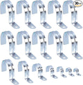 Tanstic 20Pcs 2 Inch EMT Pipe Strap Zinc Plated Steel One Hole Strap Conduit Clamp Rigid Pipe Strap for Pipe Fixing