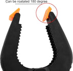 ZOENHOU 6 Pcs 9 Inch Large Spring Clamp Set, Nylon Plastic Clips Heavy Duty Clamp with Flexible Jaw Pad and Anti-slip Handles for Woodworking Backdrop Photo Studio Craft DIY Art