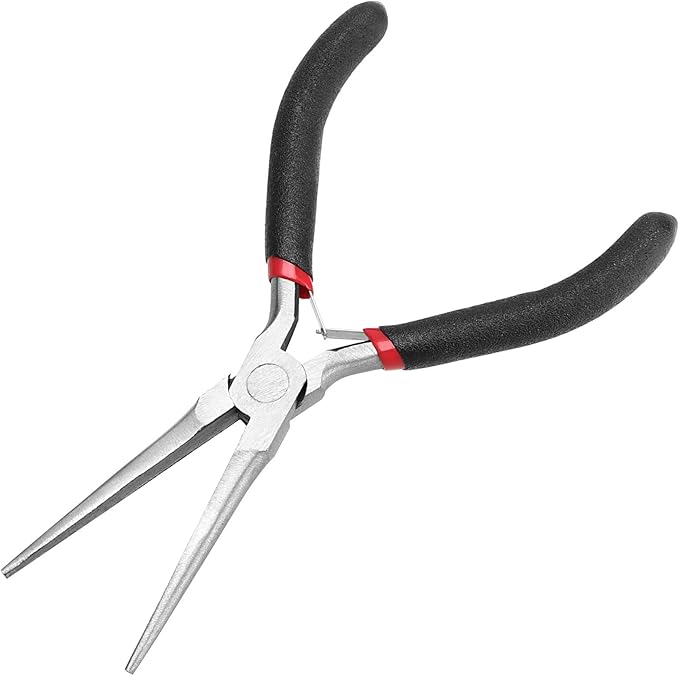 15 PCS 6 Inch Needle Nose Pliers, Precision Pliers with Extra Long Tips and Non-Serrated Jaws for Wire Wrapping, Jewelry Making, Gripping Gadgets